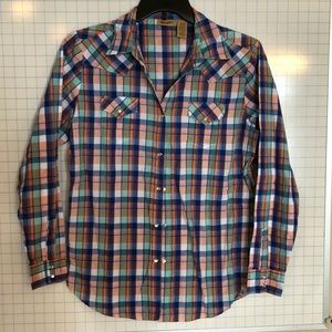 Wrangler western snap shirt